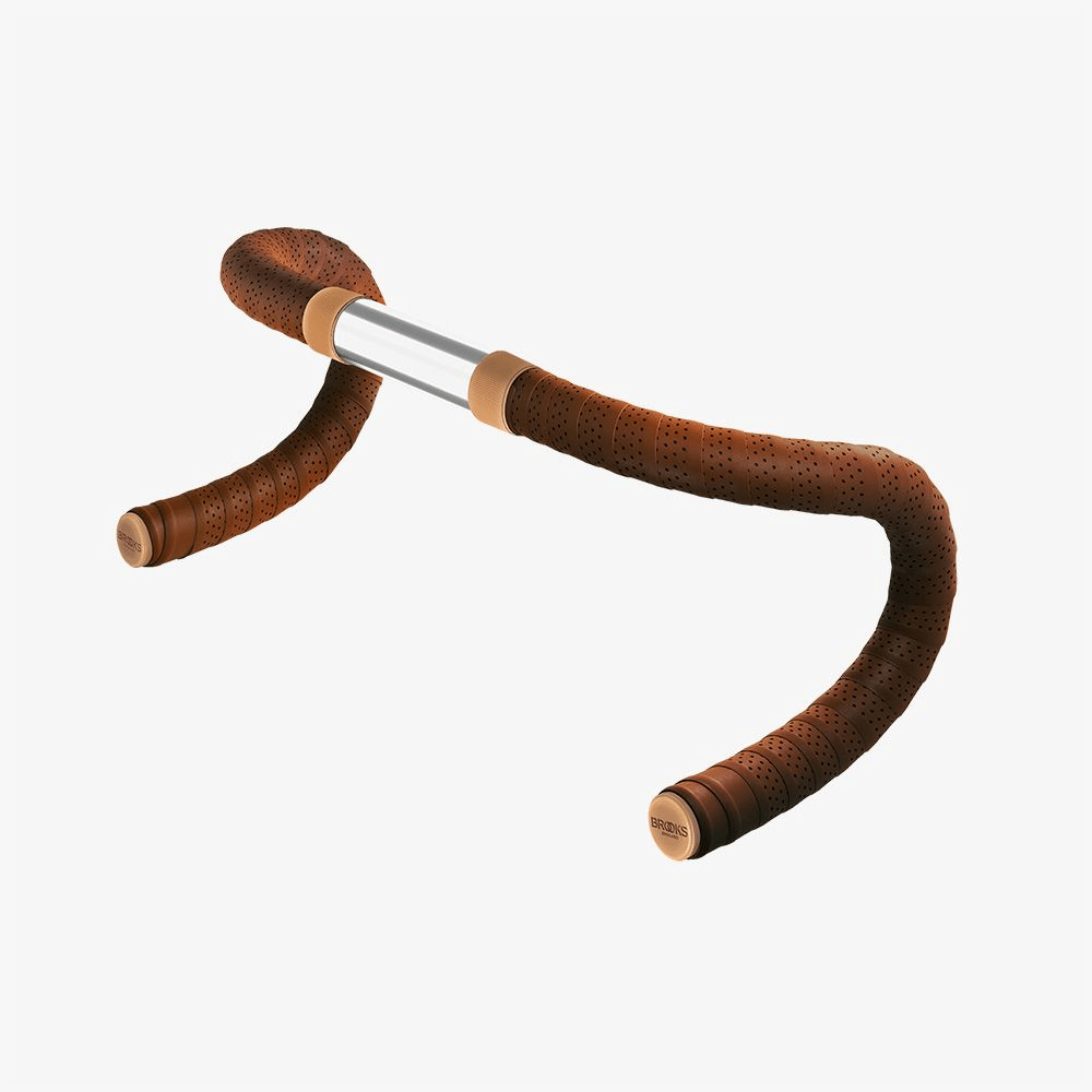 Brooks Leather Bar Tape Antique Brown Parts - Handlebar Tape