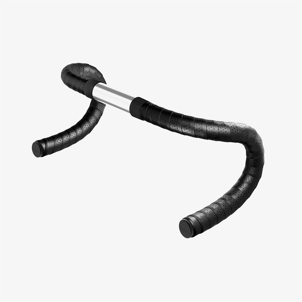 Brooks Leather Bar Tape Black Parts - Handlebar Tape