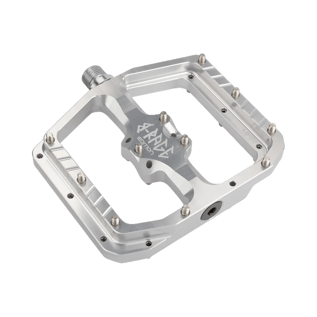 Burgtec Penthouse MK5 B-Rage Edition Pedals Silver Parts - Pedals - Mountain - Flats