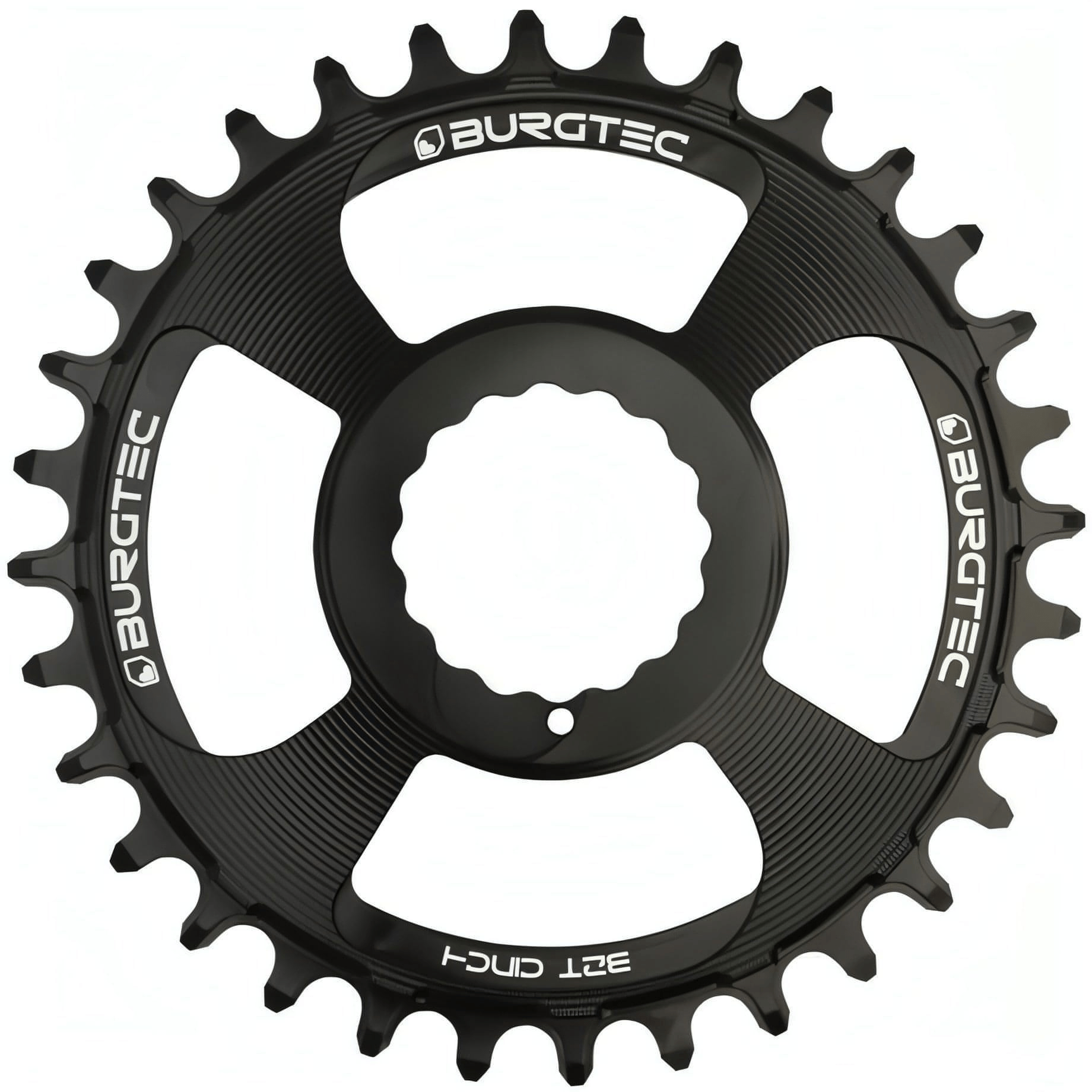 Burgtec ThickThin Chainring, Cinch, 30T, Black Parts - Chainrings