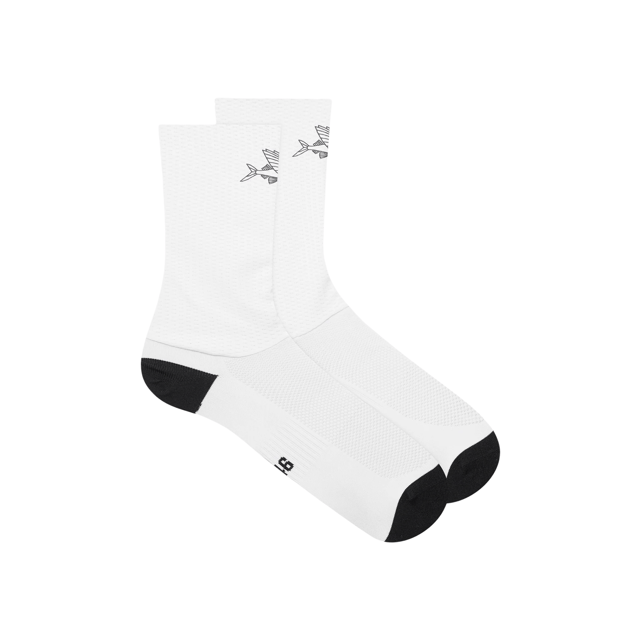 Café du Cycliste Aero Sock Flying Fish White / S Apparel - Clothing - Socks