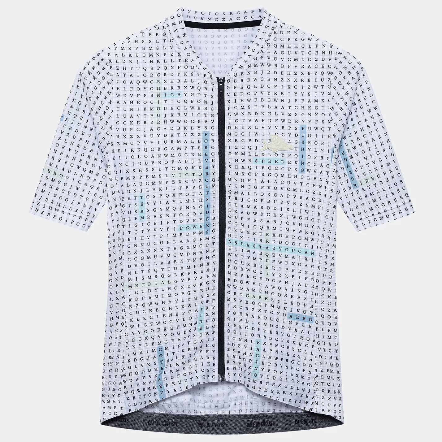 Café du Cycliste Men's Angeline Jersey Hidden Word/Yellow / XXS Apparel - Clothing - Men's Jerseys - Road
