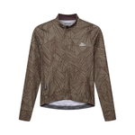 Café du Cycliste Men's Charlie LS Jersey Red Moss/Carob / XS Apparel - Clothing - Men's Jerseys - Road