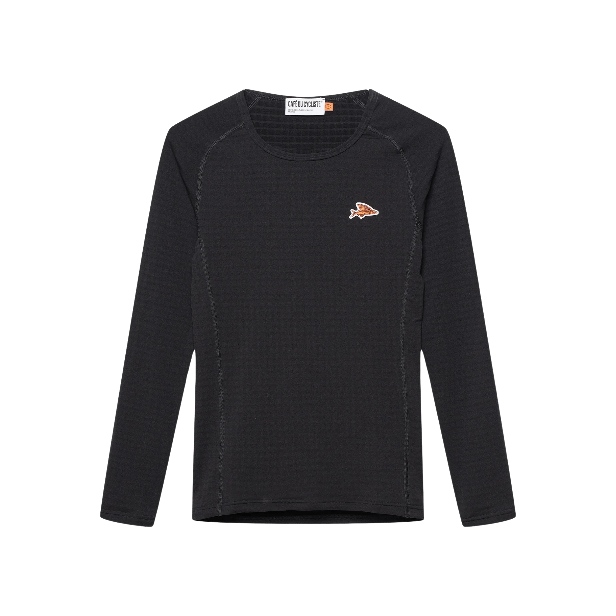 Café du Cycliste Men's Coline LS Base Layer Black / XS Apparel - Clothing - Men's Base Layers