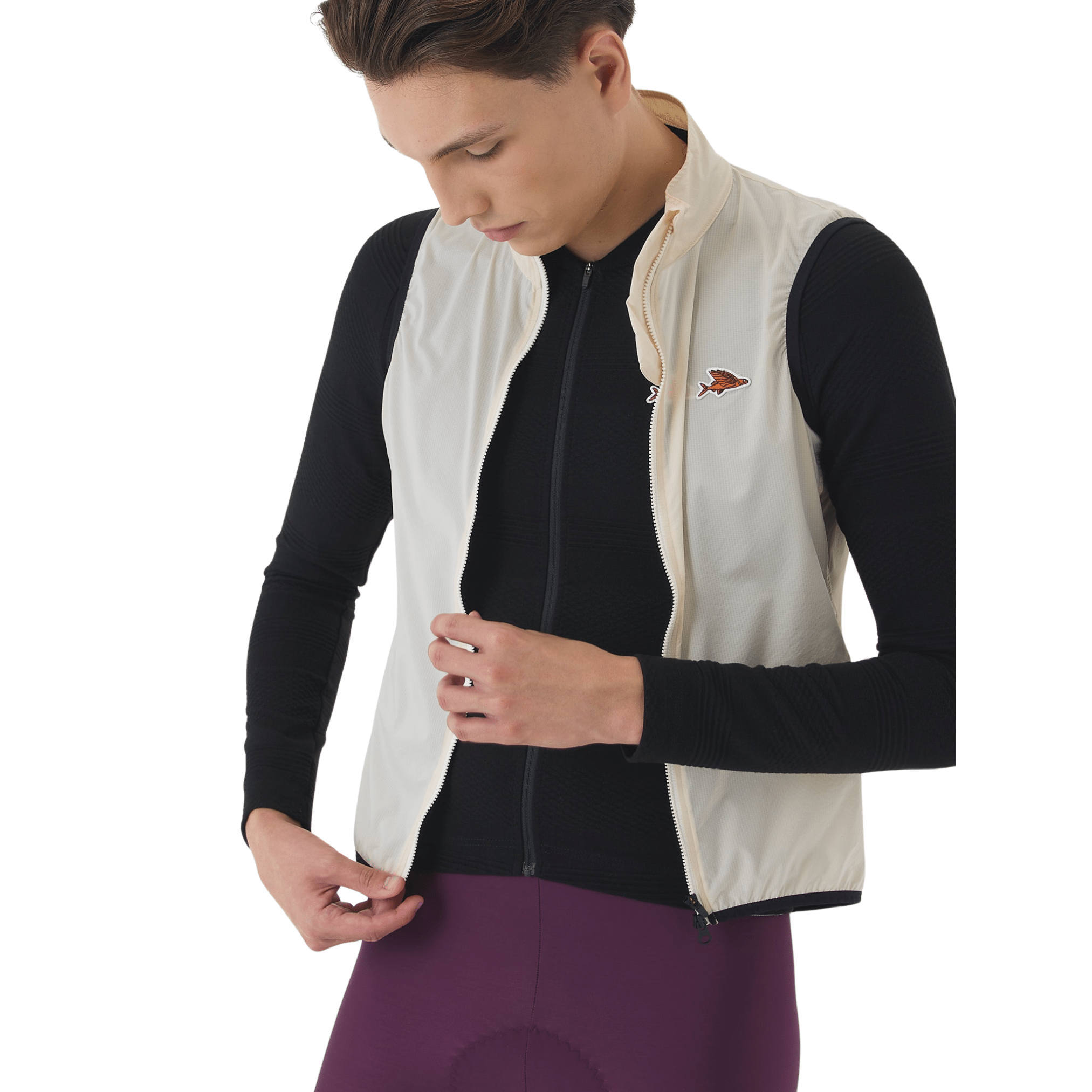 Café du Cycliste Men's Edith Gilet Windproof Apparel - Clothing - Men's Vests