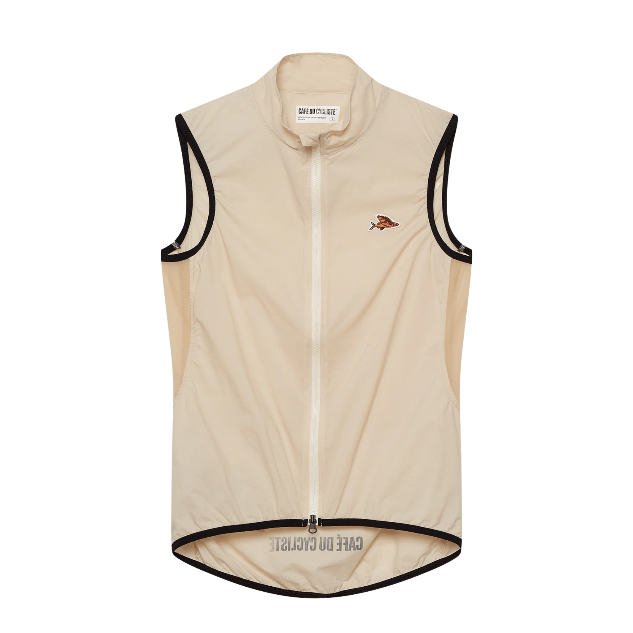 Café du Cycliste Men's Edith Gilet Windproof Chalk / XS Apparel - Clothing - Men's Vests