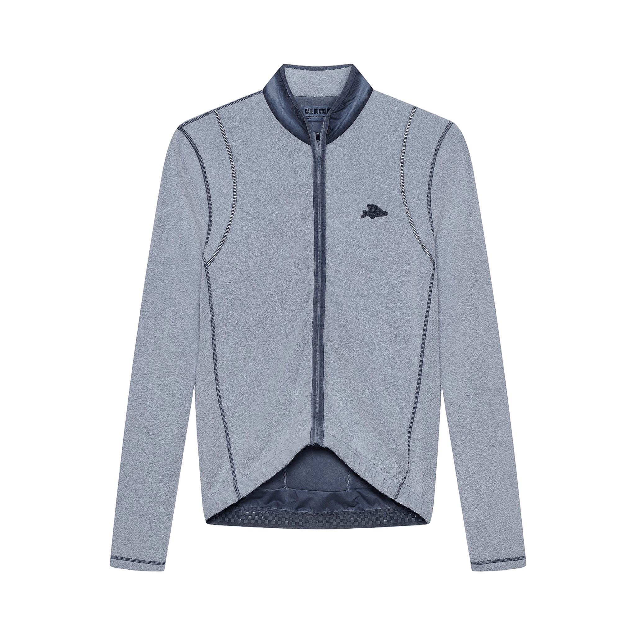 Café du Cycliste Men's Emilie LS Jersey Cold Dye Anthracite / XS Apparel - Clothing - Men's Jerseys - Road