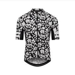 Café du Cycliste Men's Floriane Jersey Black Print / XS Apparel - Clothing - Men's Jerseys - Road