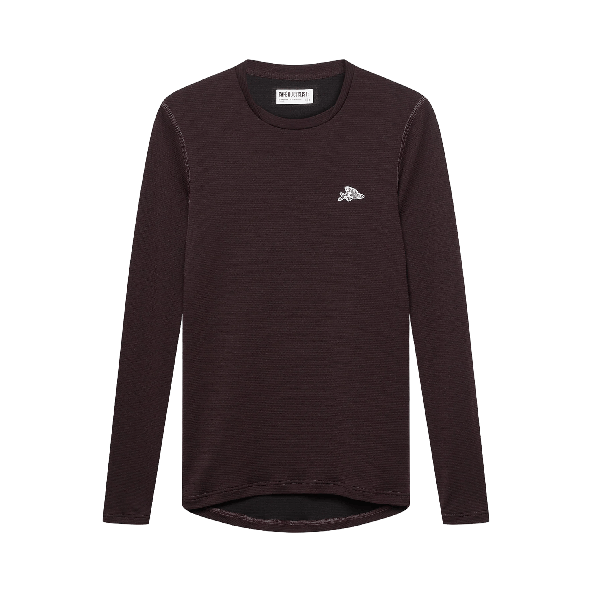 Café du Cycliste Men's Judith LS Base Layer Red Moss / XS Apparel - Clothing - Men's Base Layers