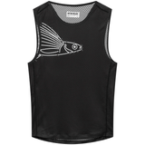 Café du Cycliste Men's Liliane Sleeveless Base Layer Dots Anthracite / XS Apparel - Clothing - Men's Base Layers