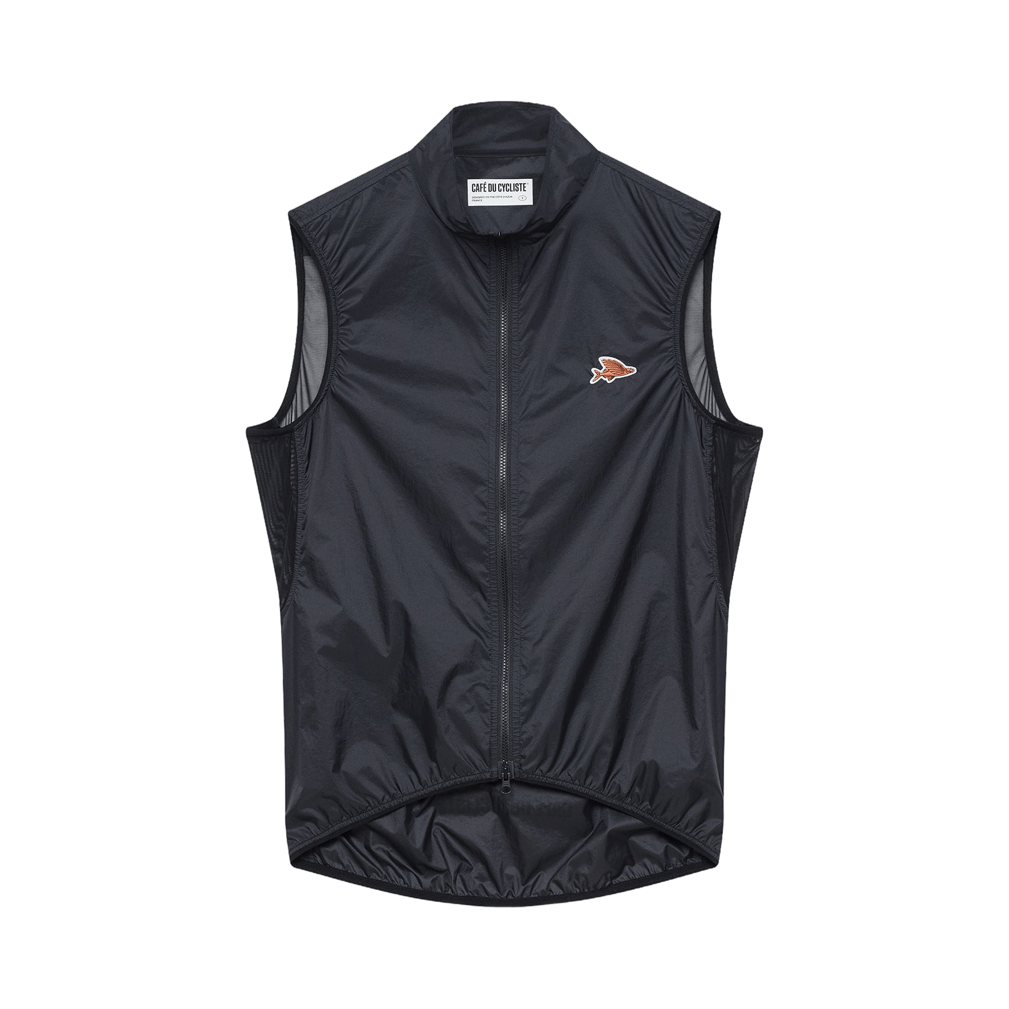 Café du Cycliste Men's Lina Windproof Gilet Black / XS Apparel - Clothing - Men's Vests