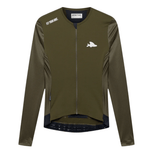 Café du Cycliste Men's Roxane Jersey Long Sleeve Khaki / XXS Apparel - Clothing - Men's Jerseys - Road