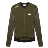 Café du Cycliste Men's Roxane Jersey Long Sleeve Khaki / XXS Apparel - Clothing - Men's Jerseys - Road