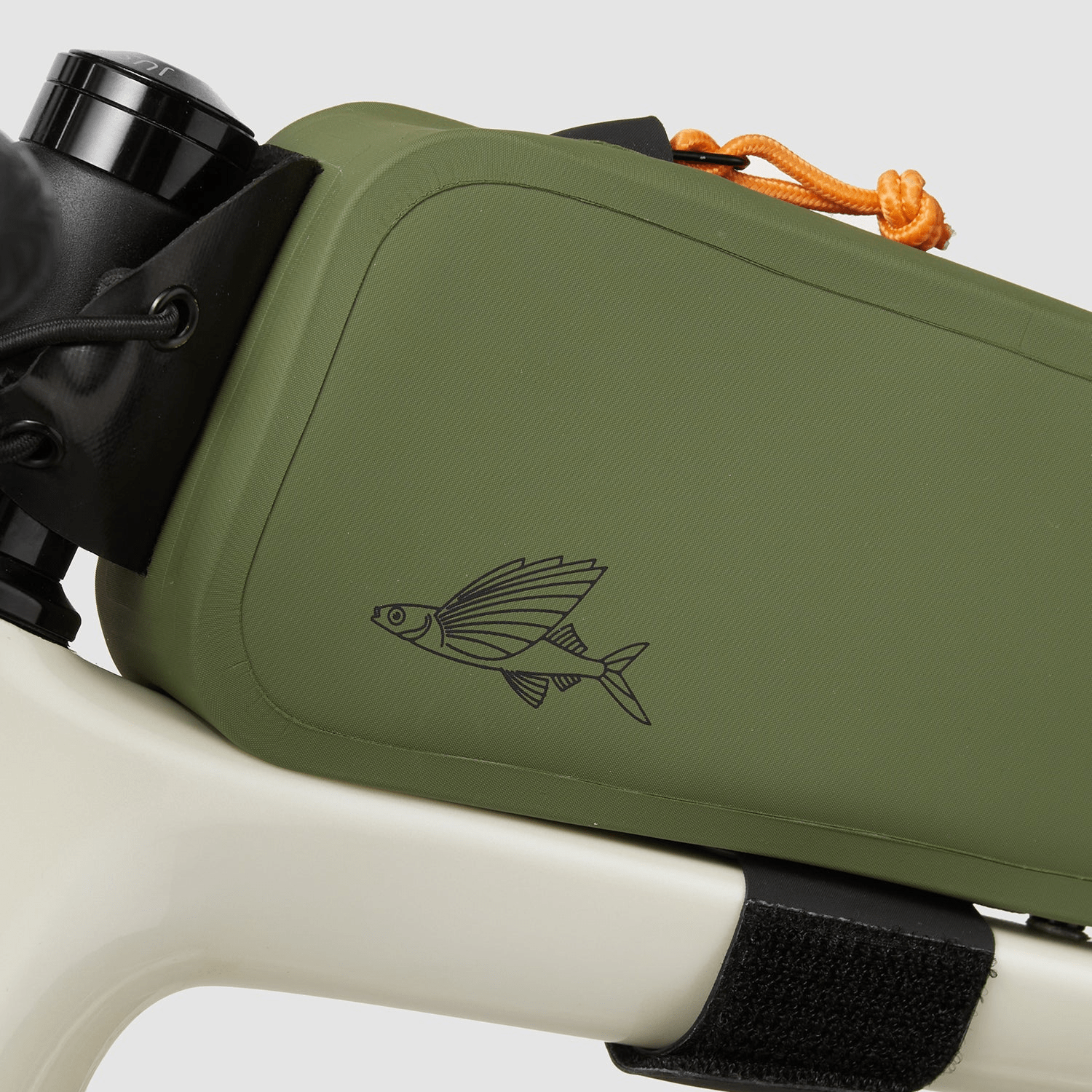 Café du Cycliste Top Tube Bag Khaki Accessories - Bags - Top Tube Bags