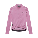 Café du Cycliste Women's Charlie LS Jersey Cold Dye Pink Shadow / XXS Apparel - Clothing - Women's Jerseys - Road
