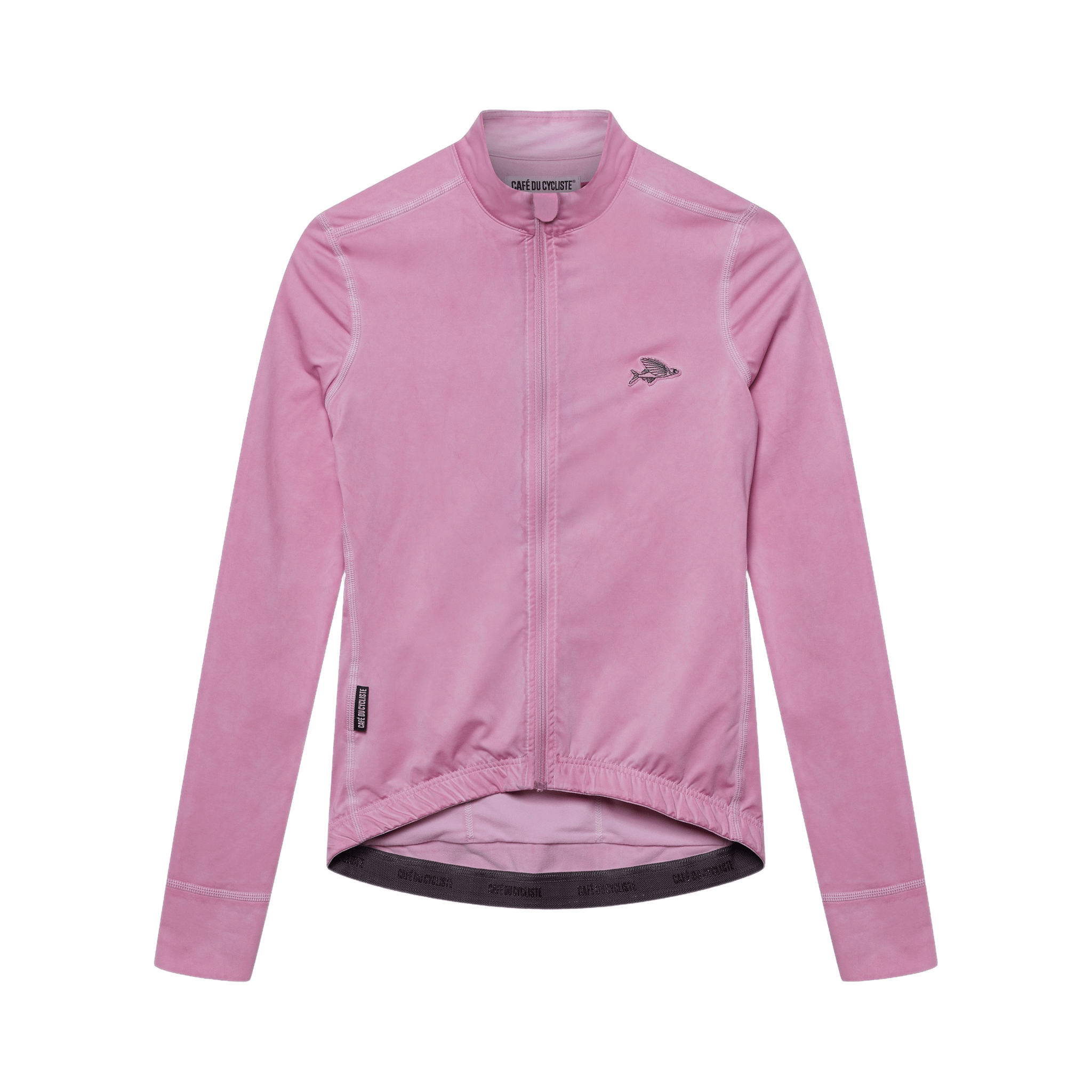 Café du Cycliste Women's Charlie LS Jersey Cold Dye Pink Shadow / XXS Apparel - Clothing - Women's Jerseys - Road