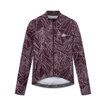 Café du Cycliste Women's Charlie LS Jersey Pink/Red Moss / XXS Apparel - Clothing - Women's Jerseys - Road