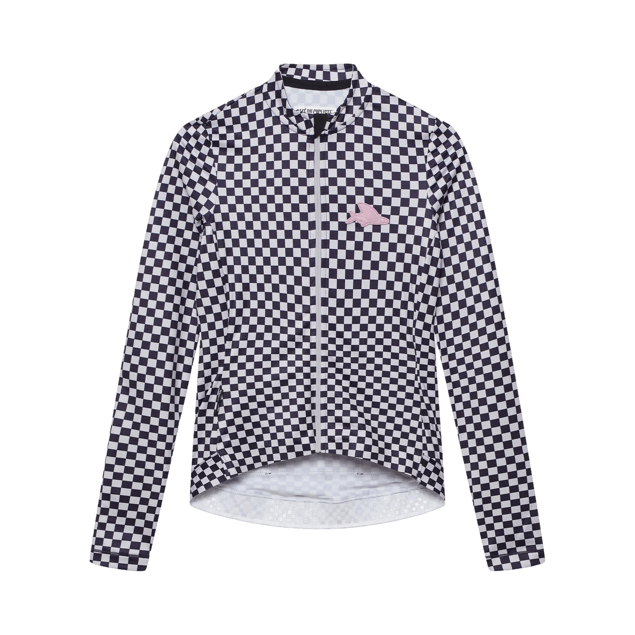 Café du Cycliste Women's Constance LS Jersey Grey Purple / XXS Apparel - Clothing - Women's Jerseys - Road
