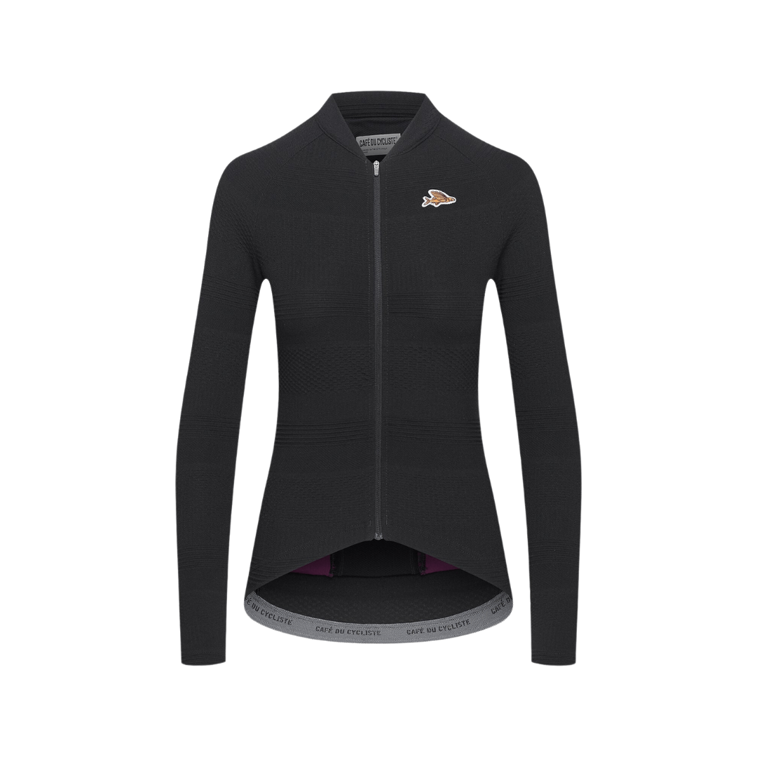 Café du Cycliste Women's Corinne Jersey Long Sleeve Black / XS Apparel - Clothing - Women's Jerseys - Road