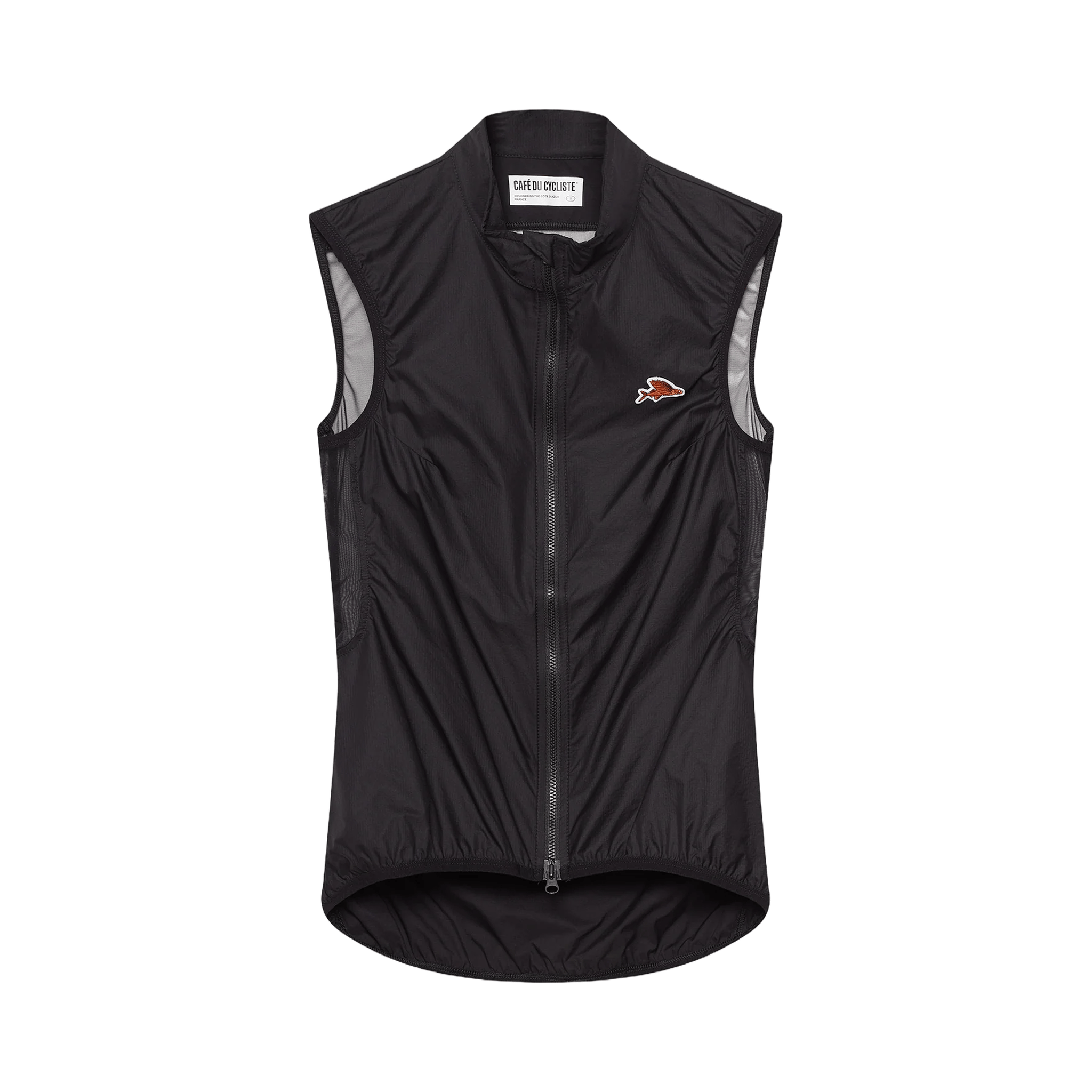 Café du Cycliste Women's Edith Windproof Gilet Black / XS Apparel - Clothing - Women's Vests