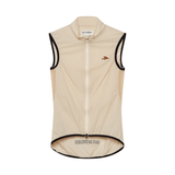 Café du Cycliste Women's Edith Windproof Gilet Chalk / XS Apparel - Clothing - Women's Vests