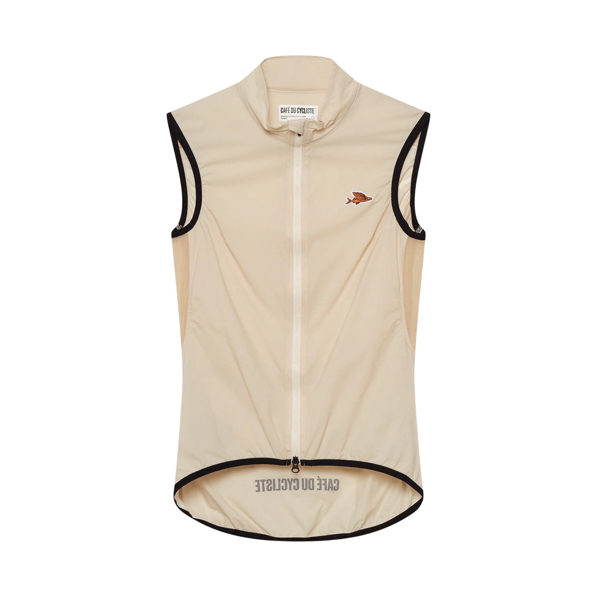 Café du Cycliste Women's Edith Windproof Gilet Chalk / XS Apparel - Clothing - Women's Vests
