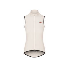 Café du Cycliste Women's Edith Windproof Gilet Chalk / XS Apparel - Clothing - Women's Vests