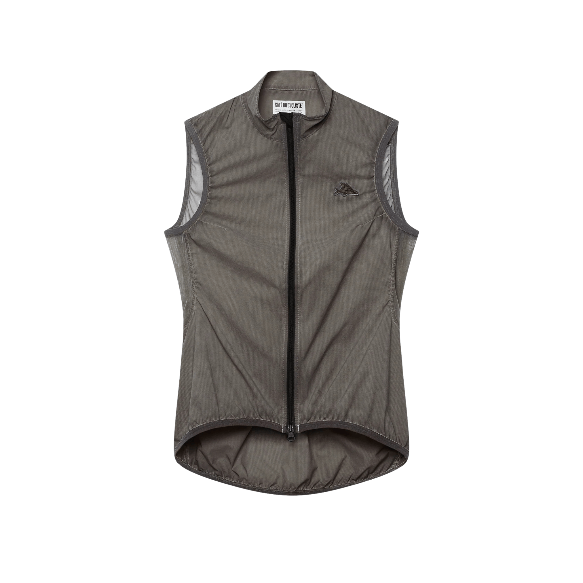 Café du Cycliste Women's Edith Windproof Gilet Cold Dye Charcoal / XS Apparel - Clothing - Women's Vests