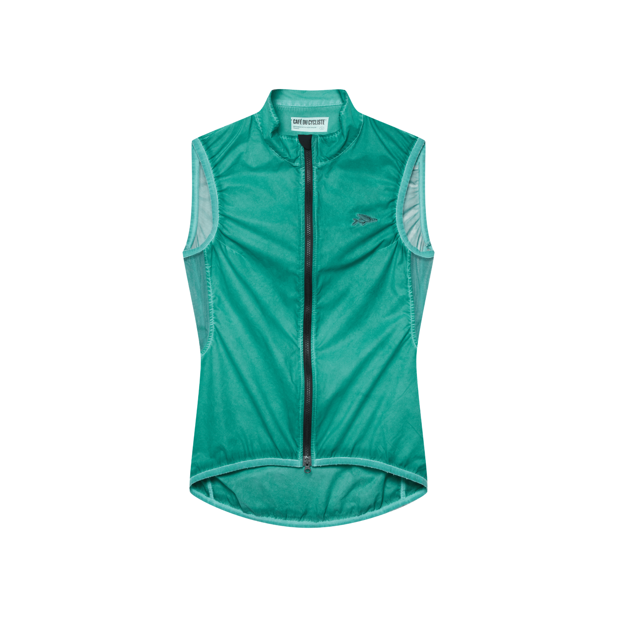 Café du Cycliste Women's Edith Windproof Gilet Cold Dye Dark Sea / XXS Apparel - Clothing - Women's Vests