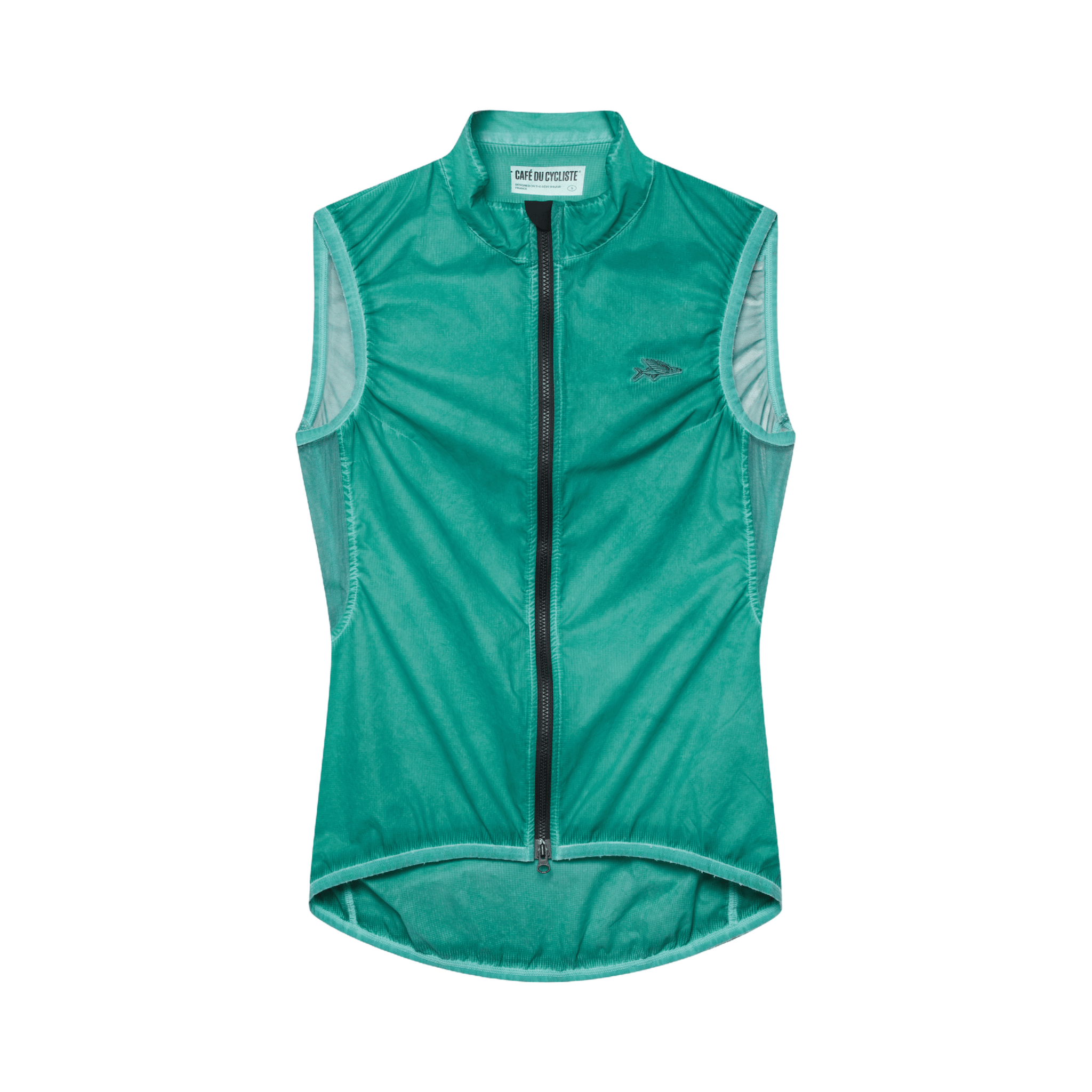 Café du Cycliste Women's Edith Windproof Gilet Cold Dye Dark Sea / XXS Apparel - Clothing - Women's Vests