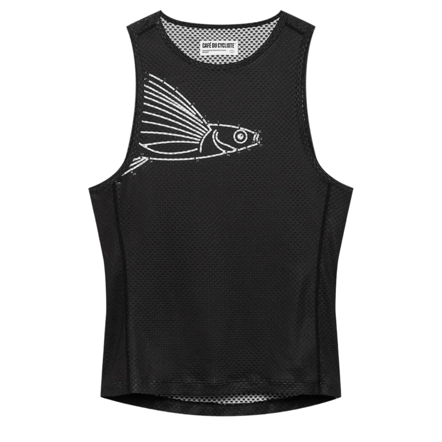 Café du Cycliste Women's Liliane Sleeveless Base Layer Anthracite / XS Apparel - Clothing - Women's Base Layers