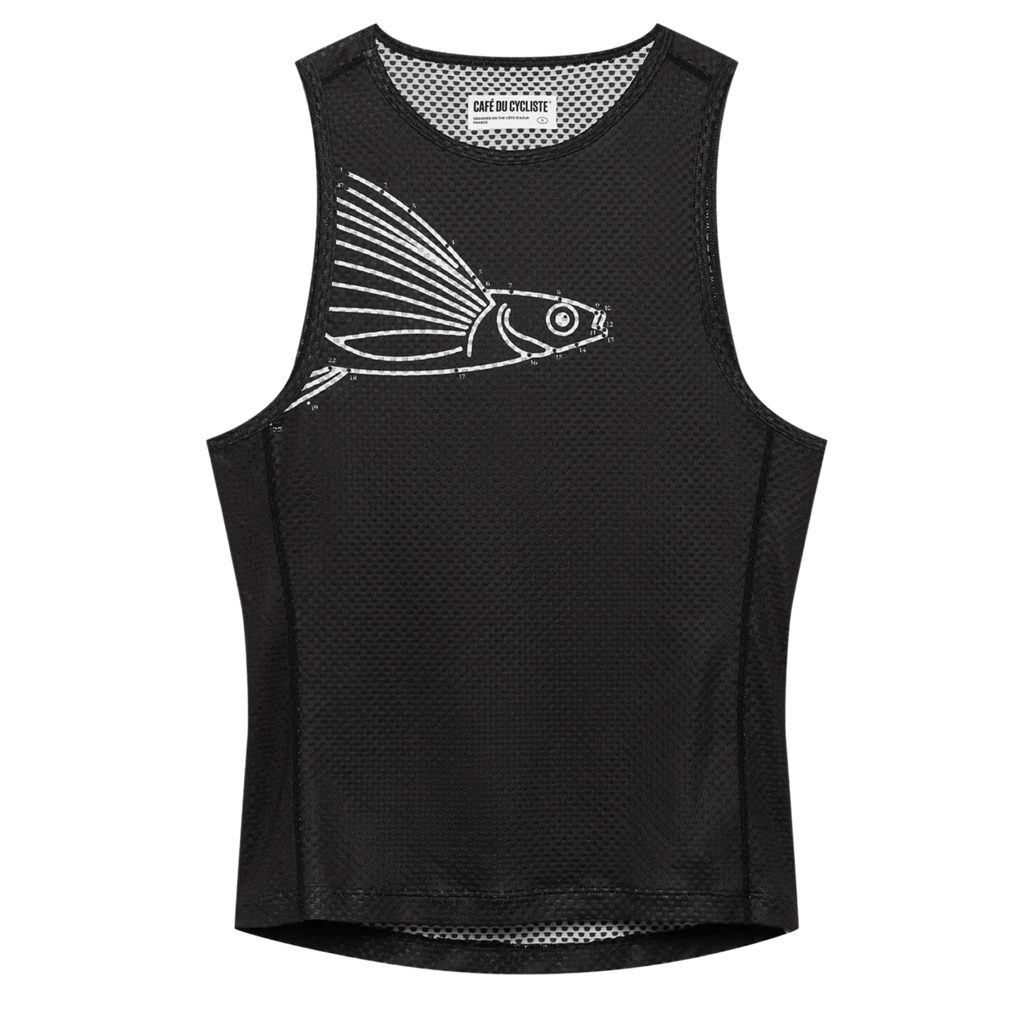 Café du Cycliste Women's Liliane Sleeveless Base Layer Anthracite / XS Apparel - Clothing - Women's Base Layers