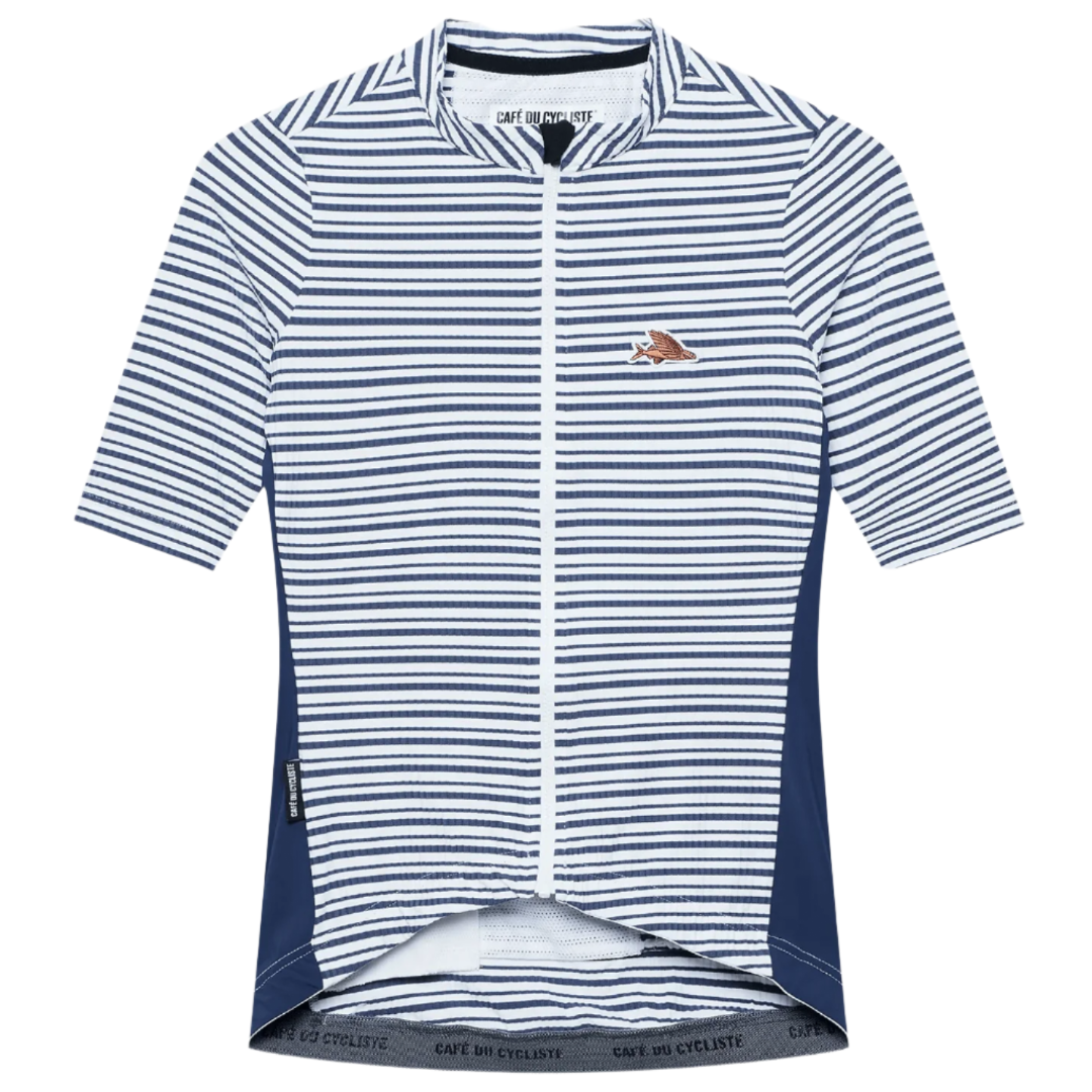 Café du Cycliste Women's Romy Jersey White Navy / XXS Apparel - Clothing - Women's Jerseys - Road