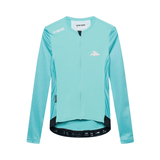 Café du Cycliste Women's Roxane Jersey Long Sleeve Riviera Blue M Apparel - Clothing - Women's Jerseys - Road