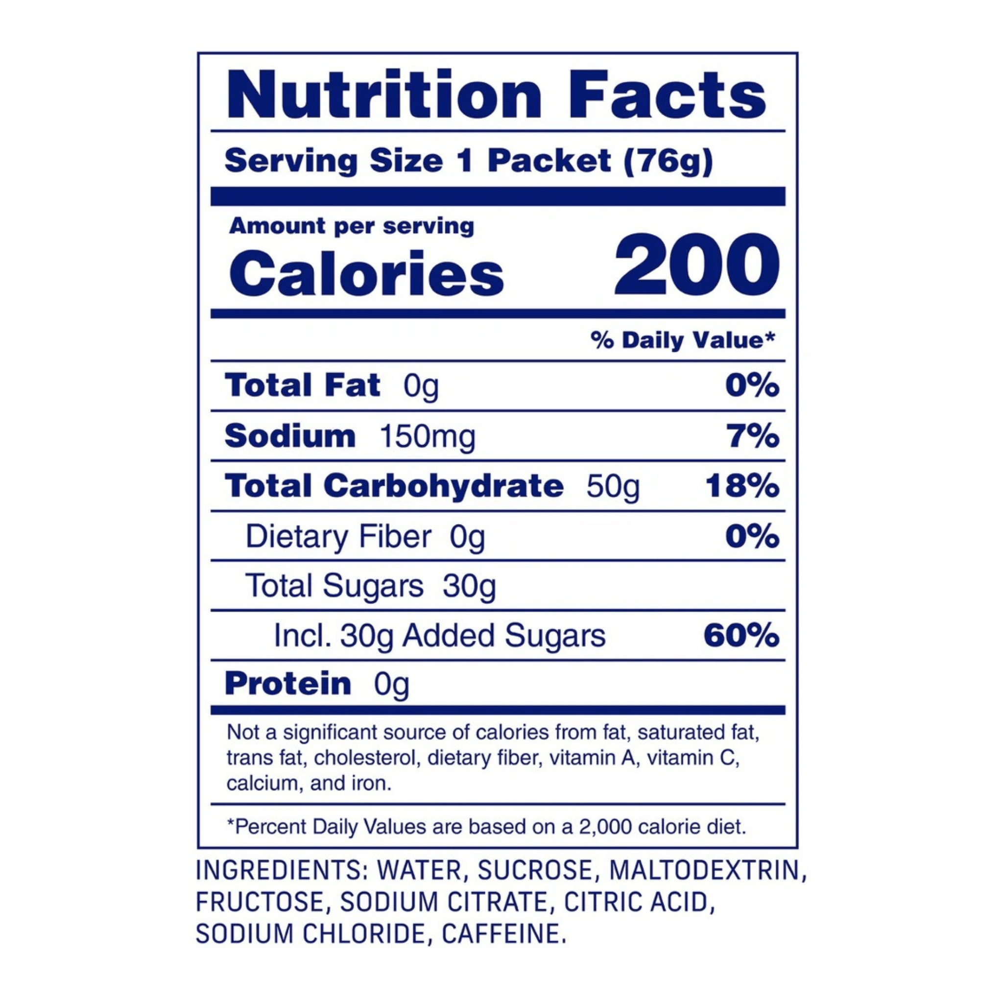 Carbs Fuel Caffeinated Original 50g Energy Gel Single Other - Nutrition - Gels