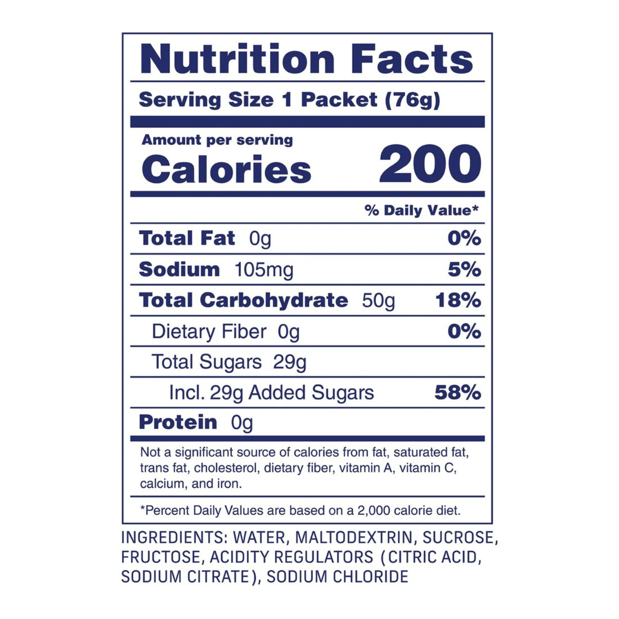 Carbs Fuel Original 50g Energy Gel Box of 18 Other - Nutrition - Gels