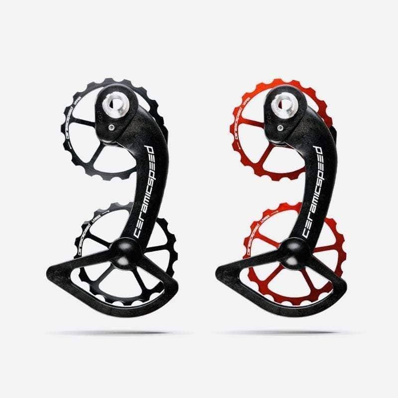 CeramicSpeed Non-Coated OSPW System Red / Shimano 6800/9000 Parts - Rear Derailleurs - Road