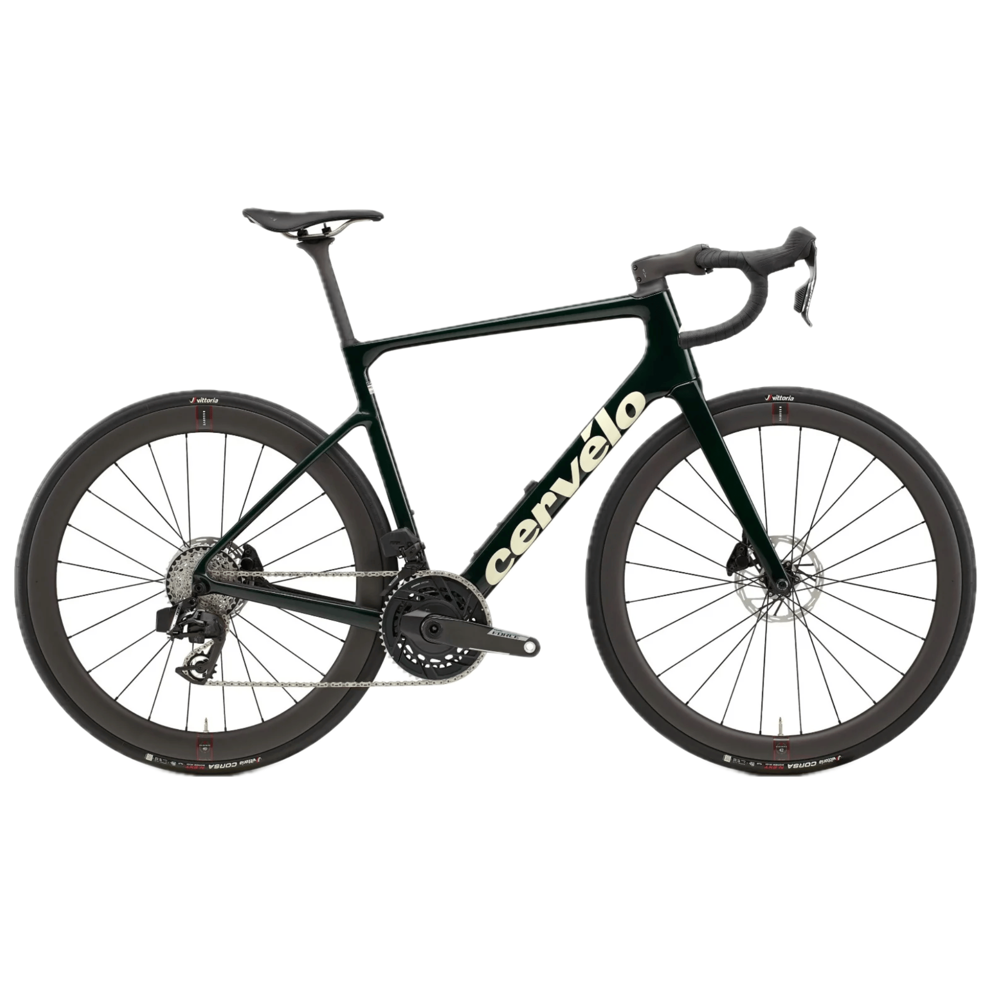 Cervélo Caledonia-5 Force AXS Emerald/Cream / 48 Bikes - Road