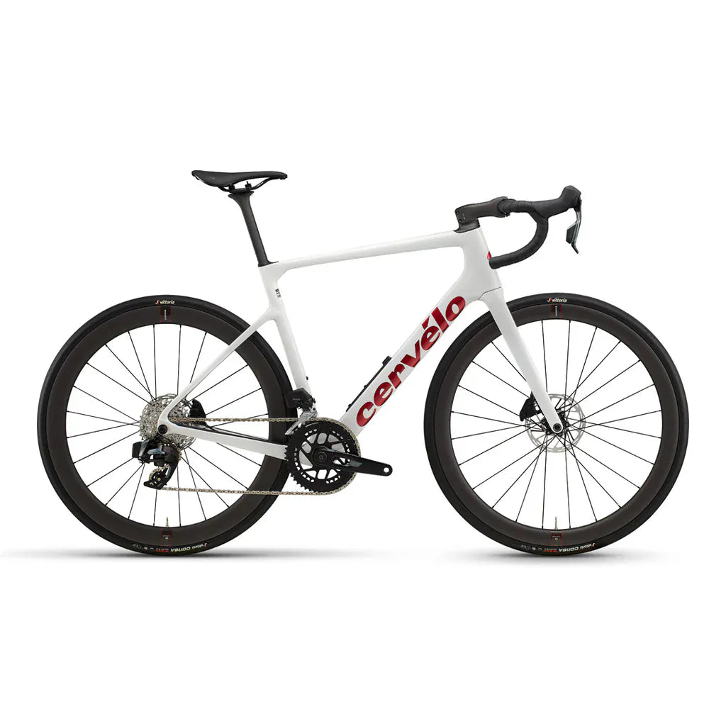 Cervélo Caledonia-5 Rival AXS Vanilla/Cherry / 48 Bikes - Road
