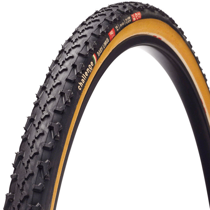 Challenge Baby Limus Pro H-TU Tanwall 700x33c Tubular Parts - Tires - Gravel