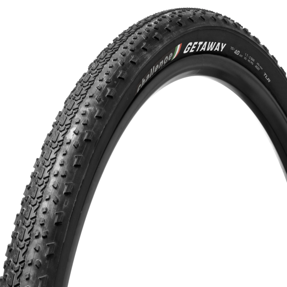 Challenge Getaway Race V-TLR 700c x 40mm Black Parts - Tires - Gravel