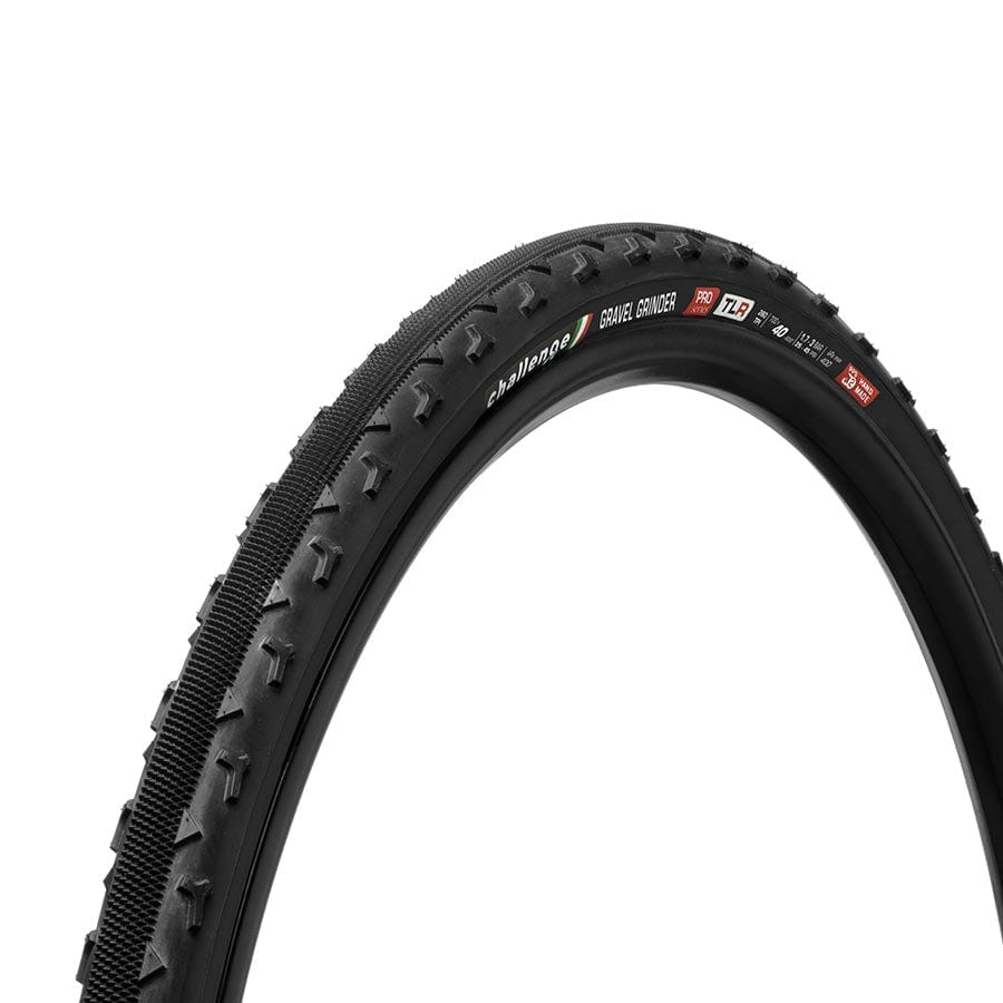 Challenge Gravel Grinder HTLR Black/Tan 700c x 33mm Road Tire, 700x40C, Folding, Tubeless Ready, SmartPlus, SuperPoly, 300TPI, Black Parts - Tires - Gravel