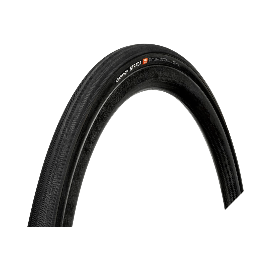 Challenge Strada Pro TLR 700x32, Folding, Tubeless Ready, SmartPrime, PPS Ganzo, 300TPI, Black, 00462 Parts - Tires - Road