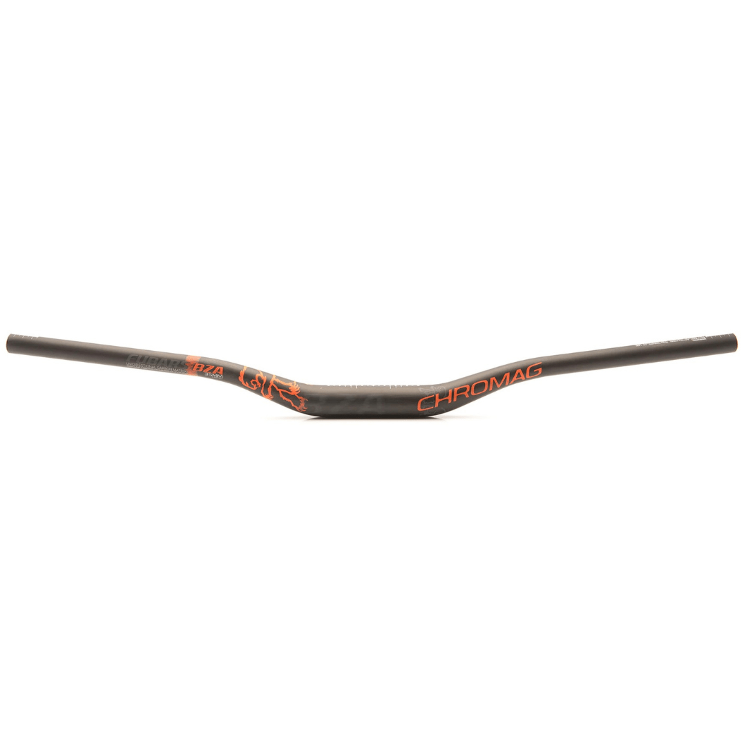 Chromag BZA Carbon Handlebar Black/Orange / 35mm x 25mm Parts - Handlebars - Flat