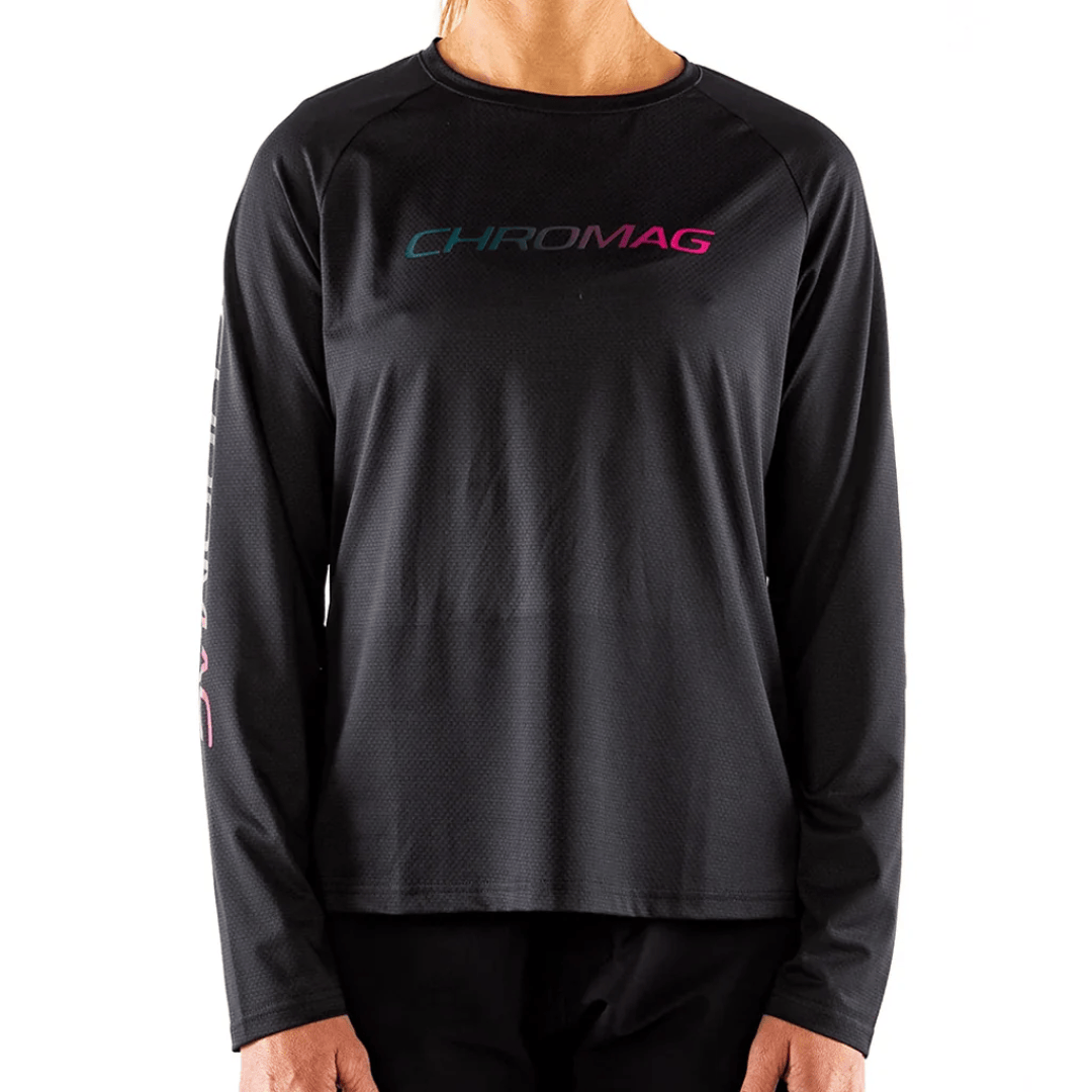 Chromag Women's Dominion Jersey Black/Gradient / S Apparel - Clothing - Women's Jerseys - Mountain