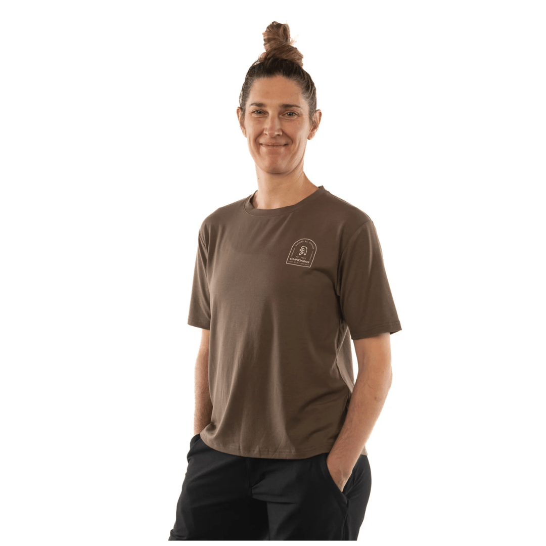 Chromag Women's Em Tee Arc Falcon / M Apparel - Clothing - Women's Jerseys - Mountain