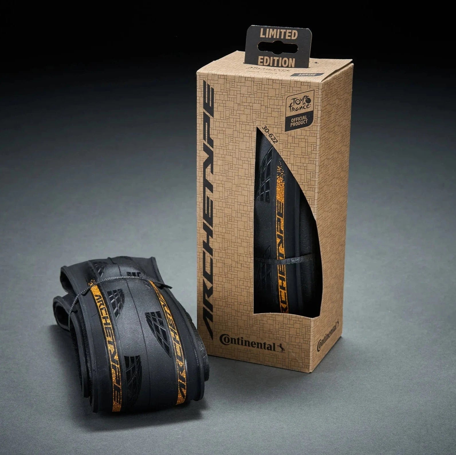 Continental Archetype TDF Limited Edition Tubeless Tire Black / 700c x 30mm Parts - Tires - Road