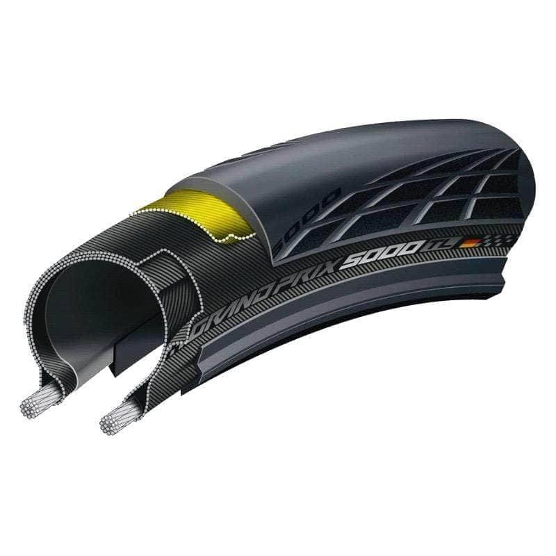 Continental Grand Prix 5000TL Tubeless Tire Parts - Tires - Road