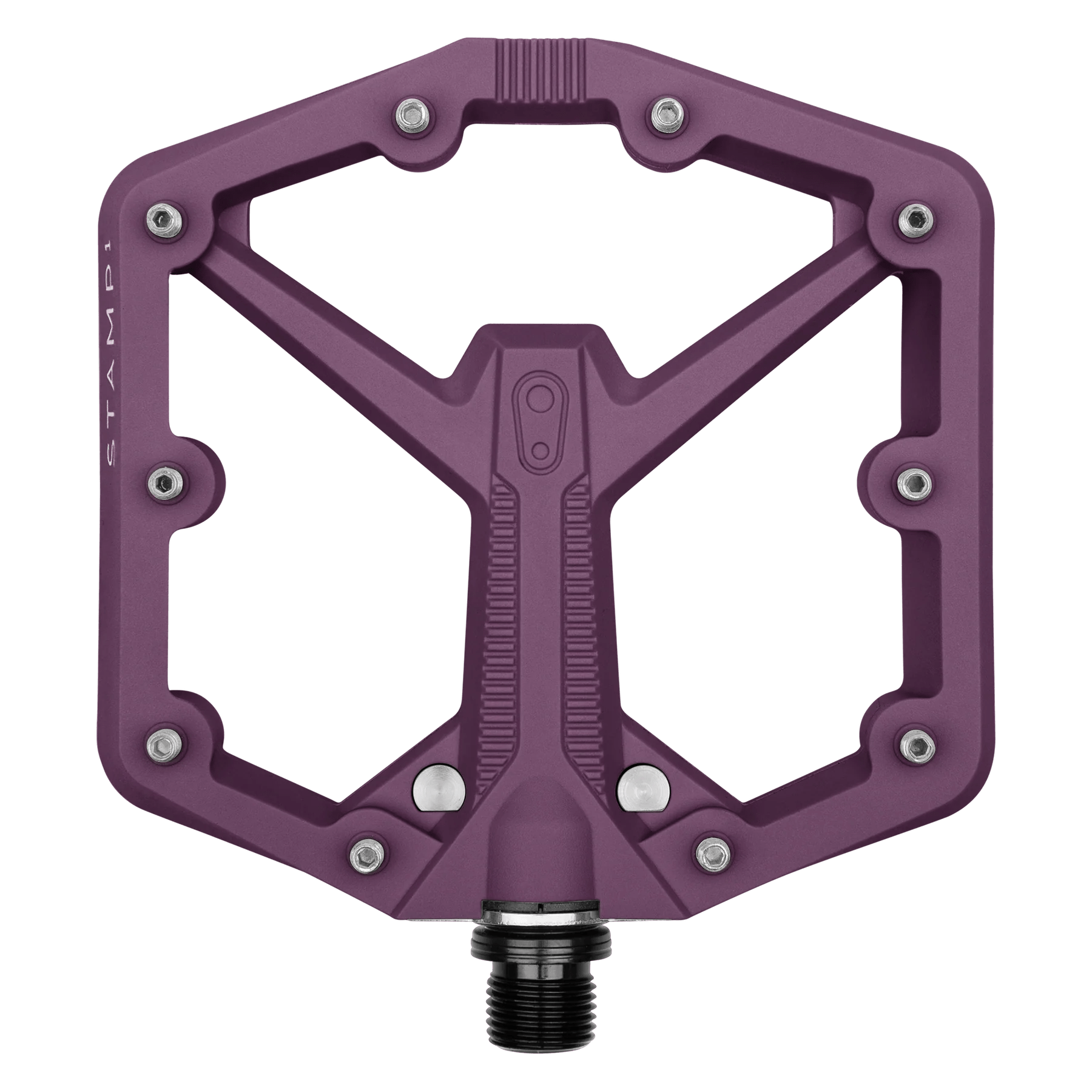 Crankbrothers Stamp 1 Gen 2 Pedal Purple / Large Parts - Pedals - Mountain - Flats