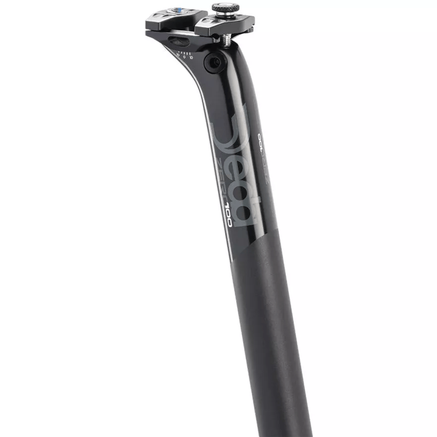 Deda Zero100 Black on Black Seatpost 12mm Setback / 27.2mm Parts - Seatposts - Rigid